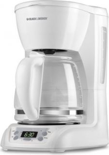 Black & Decker DLX1050W 12 Cup Programmable Coffee Maker In White