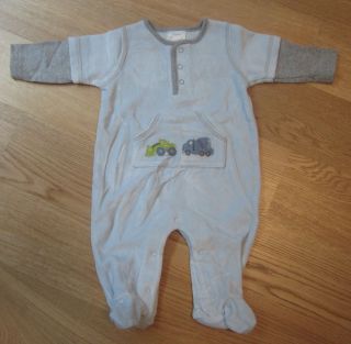 Boys blue PJ from Bloomies Baby with truck theme   size 6 months (12 