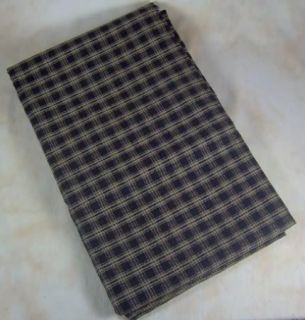 Country Black Tan Plaid Sturbridge Cotton Table Cloth 54x54