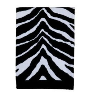 Wild Zebra Black White Bathroom Bath Towel Decor