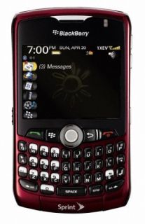 Blackberry Curve 8330 Sprint Cell Phone Red EVDO No Contract