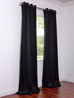 jet black grommet blackout curtains drapes luxurious affordable custom 