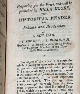 RARE Scottish Text 1821 Concord New Hampshire Blair