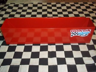 16 RED CAN HOLDER SNAP 2 USE ON BOTTOM TOOL BOX part W/ decal HONDA 