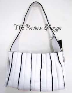 Donald J Pliner Boaz White Leather Hobo Bag Purse $285