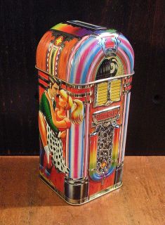Wonderful Churchills Jukebox Juke Box Tin Money Box Bank England 