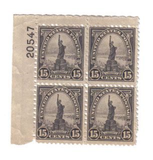 US Block of 4 Scott 696 Stamps MNH with Plate Number
