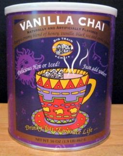 Big Train Chai Vanilla and Spiced Chai 1 9 Pound Cans