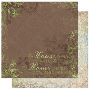 Bo Bunny * WELCOME HOME CARDSTOCK COLLECTION * Scrapbook Paper