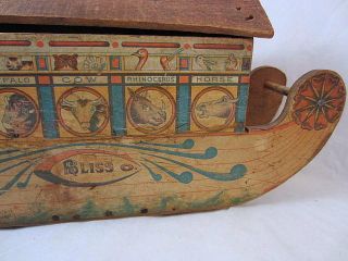 Early R Bliss Noahs Ark Toy Wooden SHIP