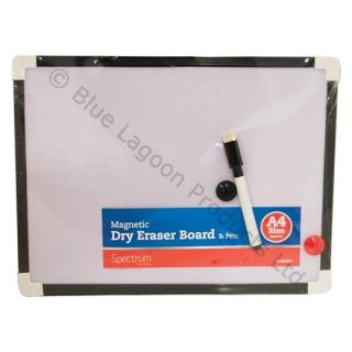   White Board Wipe Board Magnetic with Dry Wipe Pen and Eraser