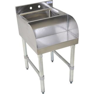  Stainless Steel Blender Station with Sink and Shelf
