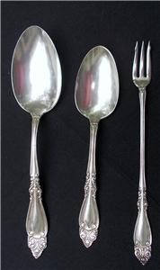 Blenheim Antique Victorian Silverplate Spoons Pickle Fork Wm Rogers 