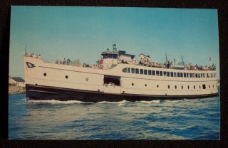 1960s MV Quonset Ferry Block Island Point Judith RI PC