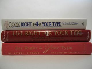 Cook Right 4 Your Type  Live Right 4 Your Type  Eat Right 4 Your Type