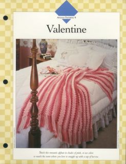 this item contains craft patterns only valentine afghan for you