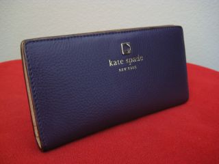 NWT KATE SPADE GRANT PARK STACY WALLET EGGPLANT