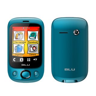 New Blu Spark S130 Blue Touchscreen Dual Sim Unlocked GSM Quadband Bar 