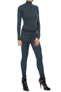 Gareth Pugh New Woman Bodysuits Col Black Blue PG6100 B Size s Made in 