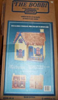 Artply The Bobbi #66 Wood Dollhouse Doll House Kit Original Unopened 