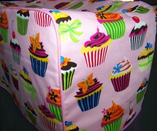 pink cupcakes dust cover for 2 slice toaster brand new