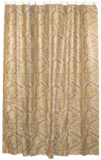 New Spring Branches Blue Brown Shower Curtain Set