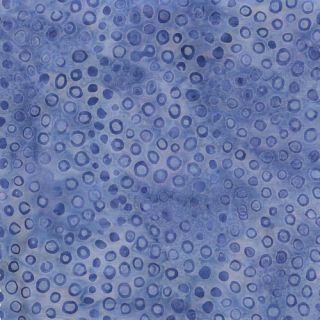  Blue Double Dot Fabric Island Batik