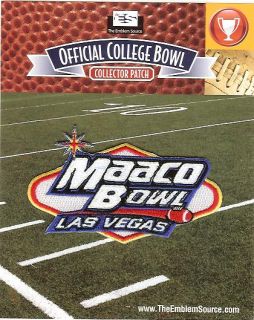 2011 Maaco Las Vegas Bowl Patch Boise State & Arizona State 100% NCAA 