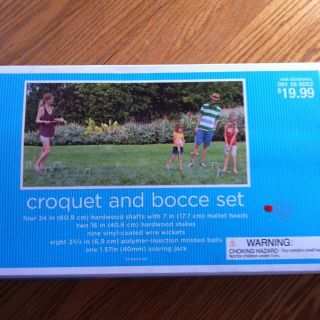 Croquett and Bocce Set New Unopened Toy Outdoor Play Christmas Idea 