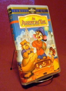 AN AMERICAN TAIL The Original Don Bluth Film 1998 VHS Clear Clam Shell 