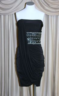 JOVANI 8809 Black Formal Prom Cocktail Club Party Dress Size 0 Was $ 