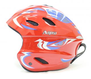 New ALLPRO Ski Snowboard Winter Sports Helmet Red Blue S M L XL