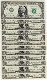 Perfect US Birthday Cash 1977 $1 Blumenthal San Fran