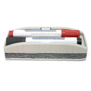 Reusable 10 Slip White Board Eraser Marker Pen Holder