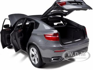 Brand new 118 scale diecast model car of 2011 2012 BMW X6 Space Gray 