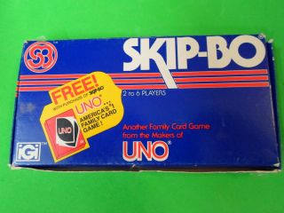  1980 Skip Bo Card Game Great Condition