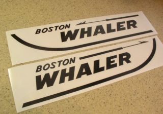   Whaler Boat Decals Die Cut 2 Pak 18 Free SHIP Free Fish Decal