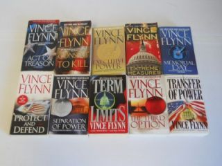   of 10 Vince Flynn Political Thriller Paperback Books Mitch Rapp