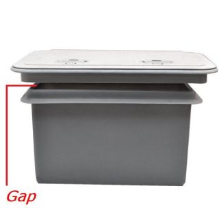 INNOVATIVE PRODUCT SOLUTIONS 1119 15 X 7 INCH GRAY BOAT LIVEWELL