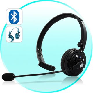 Over The Head Bluetooth Headset with Boom Mic 18 Hours Talk Time 