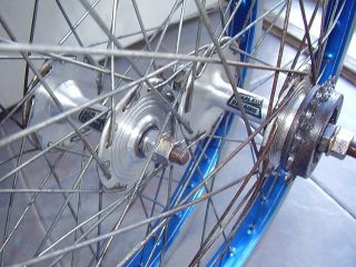 ukai old bmx wheels rims sr hubs sealed blue speedlines vintage