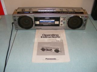   Vintage Panasonic Ghetto Blaster Boom Box Tape Deck Am FM RX F4