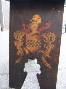 RARE Arts Crafts Robert Burns Table Lion Scotland C1900