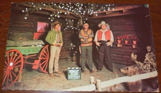 Vintage Postcard Bonanza TV Cast Ponderosa Ranch Calif