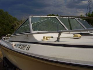 PIECE TEMPERED GLASS BOAT WINDSHIELD FOUR WINNS 180 MARQUISE CUDDY 