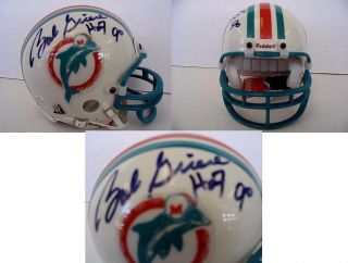 Bob Griese Signed Autographed Mini Helmet Dolphins