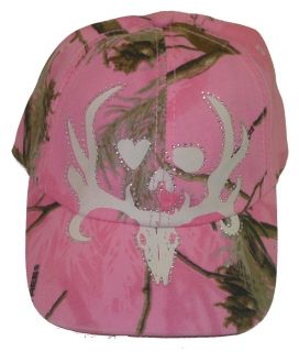 Bone Collector Realtree AP Pink Camo Bling Rhinestones Ladies Hunting 