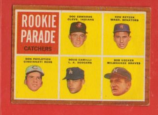 1962 Topps Bob Uecker Rookie Parade 594 RC VGEX 0295