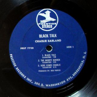 Charles Earland Black Talk LP Prestige PR 7758 ORG US 1970 Funk Jazz 