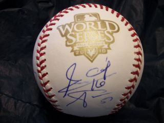 2010 SF Giants Team Signed World Series Baseball Bochy